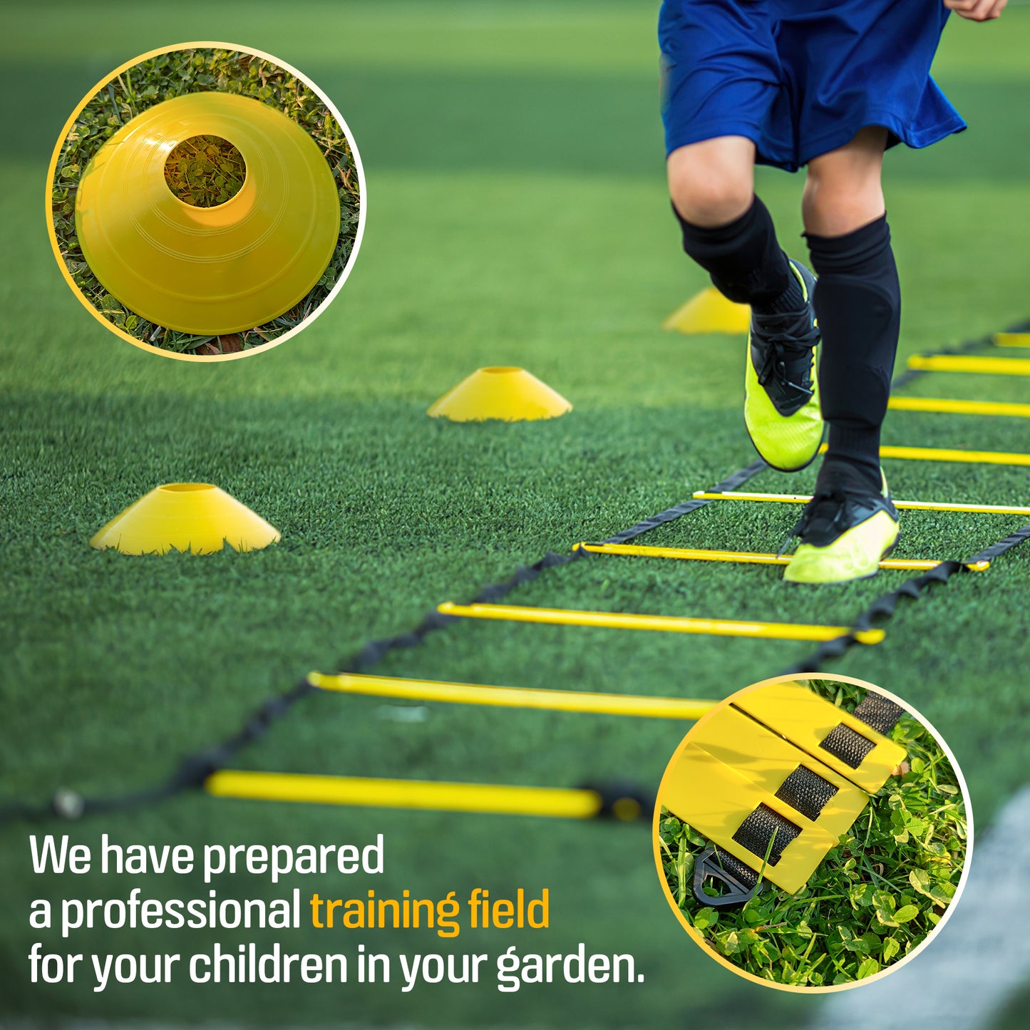 Lurrau Soccer Goal Set – Play Train & Score Anywhere 6x4 Ft