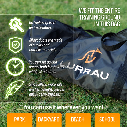 Lurrau Soccer Goal Set – Play Train & Score Anywhere 6x4 Ft